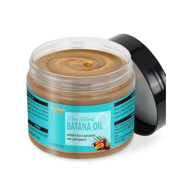 Huile de Batana pure et brute pour le soin des cheveux Huile de Batana 100% du Honduras Répare les cheveux Cheveux de Batana