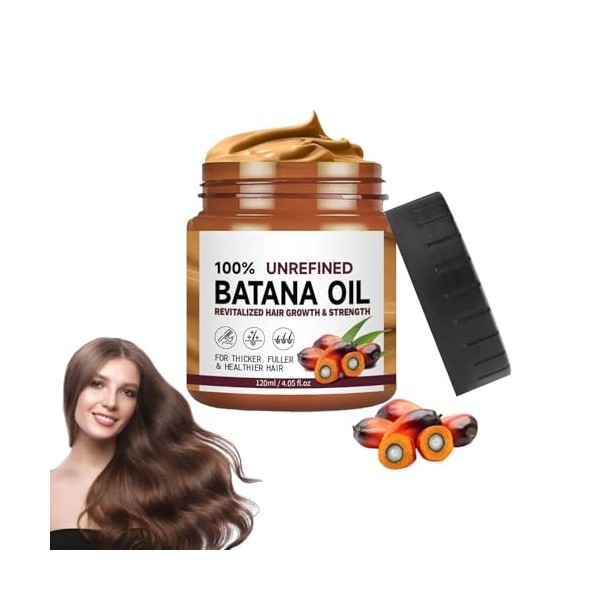 Huile Conditionneuse Batana,Huile de batana,Batana Oil for Hair Growth, Améliore Léclat des Cheveux, Prévient la Perte de Ch