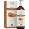 Viva Naturals Sweet Almond Oil, Hexane Free for Skin and Hair, 16 oz / 473 ml by Viva Naturals