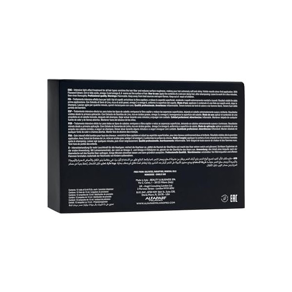 Alfaparf Milano Semi Di Lino Sublime Essential Oil 12x13ml - soin illuminateur intensif
