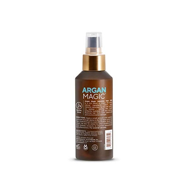 Argan Magic Huile capillaire intensive, le secret marocain, 3,75 oz
