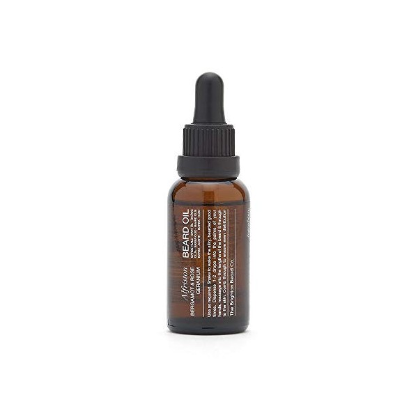 Brighton Beard Company Alfriston, Bergamot & Rose Geranium, Nourishing, Luxury Handmade Beard Oil 30ml