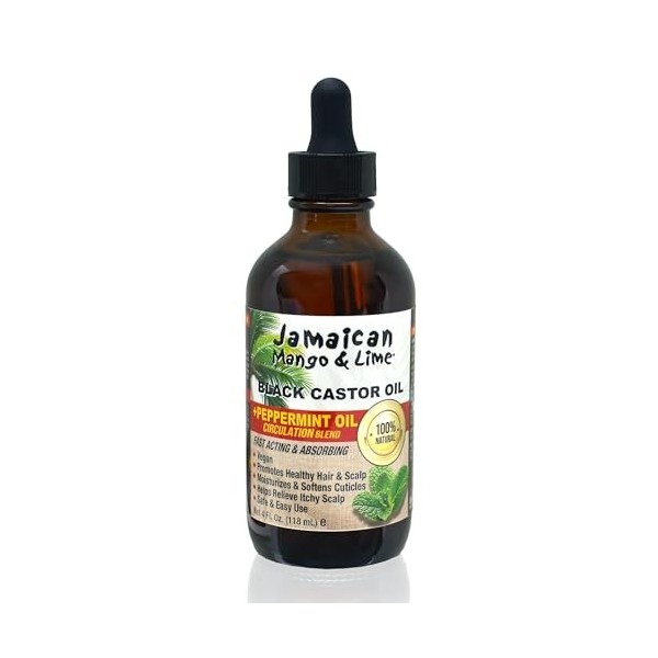 Peppermint Black Castor Oil by Jamaican Mango