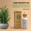 NAKUNGOO Hair Growth Oil Huile Essentielle de Romarin pour la Pousse des Cheveux avec Argan, Menthe Poivrée, Citron, Jojoba |
