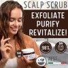 Gommage Cuir Chevelu Exfoliant Purifiant Rafraîchissant Avec Acide Glycolique 100ml Gommage Capillaire Cheveux Délicat Avec D