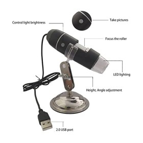 Analyseur de Cheveux de Diagnostic de Peau, Détecteur de Cuir Chevelu Multifonctionnel Cheveux 800X Grossissement Analyseur d