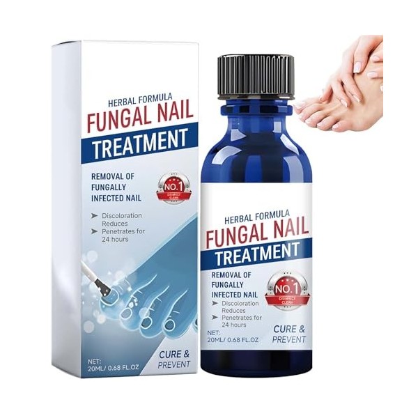 Soin intensif des ongles pour ongles des pieds - Favorise la santé des ongles et renforce les ongles épais - Formule de souti