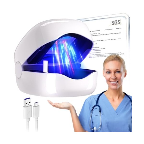 IUHFSIFS Laser antifongique amélioré 【Mise à niveau 2 x lumière infrarouge – Double traitement】【Lumière rouge plus forte 940