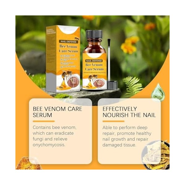 Furzero Lot de 2 sérums de traitement au venin dabeille Pro pour ongles