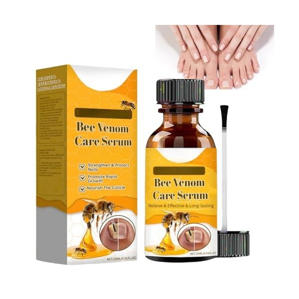 Bee V-enom Sérum de traitement des ongles, sérum de traitement des ongles, sérum apaisant pour ongles Bee V-enom, sérum répar