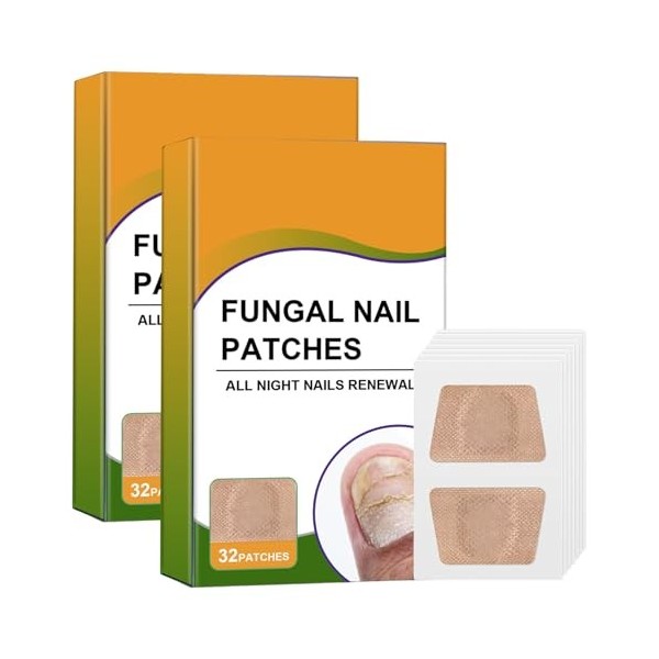 Lot de 2 patchs anti-mycoses des ongles, patchs réparateurs pour ongles dorteils et ongles dorteils - Convient pour la répa