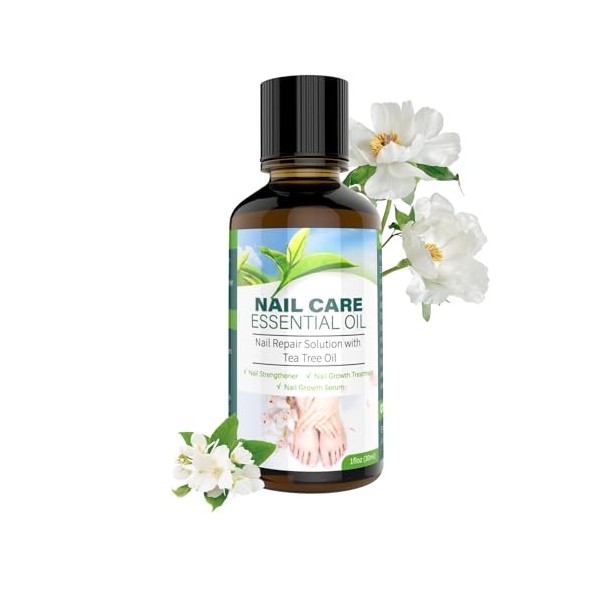 Huile de soin des ongles à larbre à thé - 30 ml - Renforce et favorise la croissance saine des ongles pour un aspect sain 2