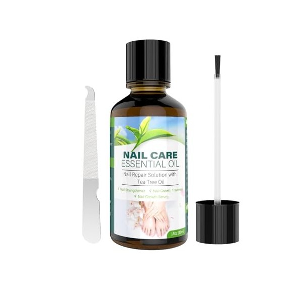 Huile de soin des ongles à larbre à thé - 30 ml - Renforce et favorise la croissance saine des ongles pour un aspect sain 2