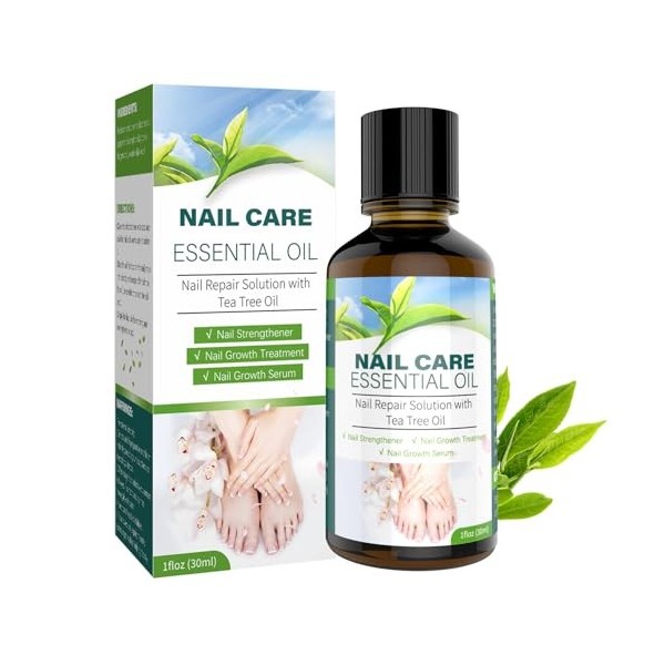 Huile de soin des ongles à larbre à thé - 30 ml - Renforce et favorise la croissance saine des ongles pour un aspect sain 3