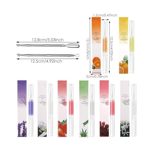 Huile Cuticules Ongles Stylo de Nutrition dOngle, Soins Oil pour les Ongles, Cuticle Oil for Nail Care pour Réparer les Cuti