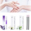 XURJUMI 3Pcs Huile Cuticules Ongles Stylo +2Poussoir Cuticules, Limes À Ongles En Pierre,Mix Taste Polissoir A Ongle De Trait