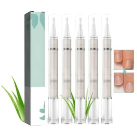 5 Pièces Nail Care, Stylo de soins à ongles, avec Aloe Vera, pour Les Ongles Abîmés