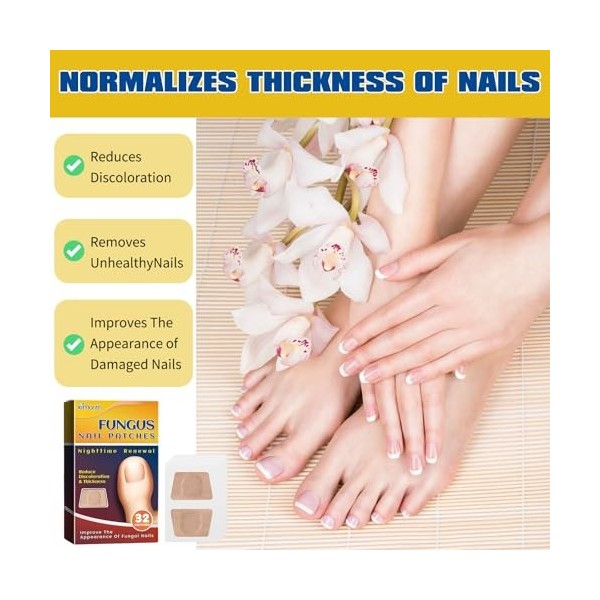 96 Pièces Pansements pour Ongles Mycoses Patch Correcteur Dongles Dorteils Patchs de Réparation de Longle pour Ongles Abîm