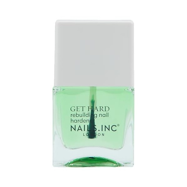 Nails Inc - GET HARD Hardening Base Coat - Stärkender Basislack mit Biotin, Grünkohl, Spinat & Pilzen - Schützt, Härtet und G