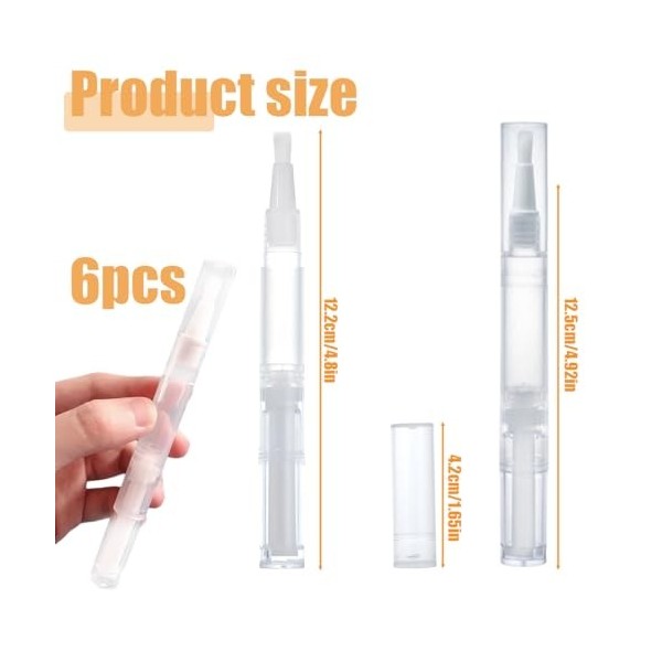 EIHI stylos dhuile de cornée vraiment réutilisables de 2ml réutilisables stylos vides pour un complément facile dhuile de J