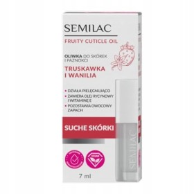 Semilac Huile pour cuticules et ongles Strawberry Vanilla 7ml