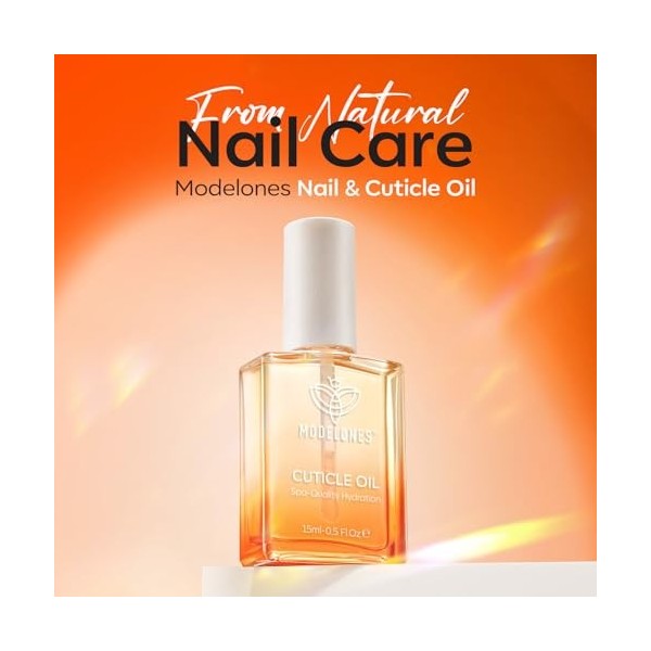 Modelones Huile Cuticules Ongles, 15ml Nail Huile de Cuticule, Nourrissante Avec Vitamines, Hydratante et Régénérante Pour le