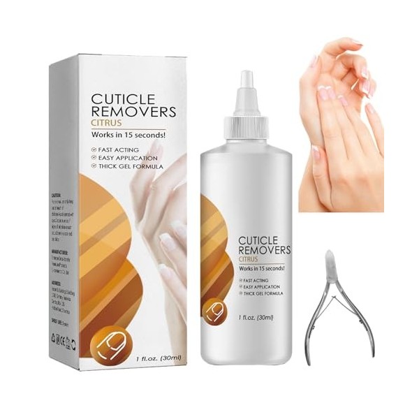 KOAHDE Dissolvant de cuticules liquide, gel hydratant pour ongles, huile pour cuticules, adoucissant et cuticules, gel hydrat