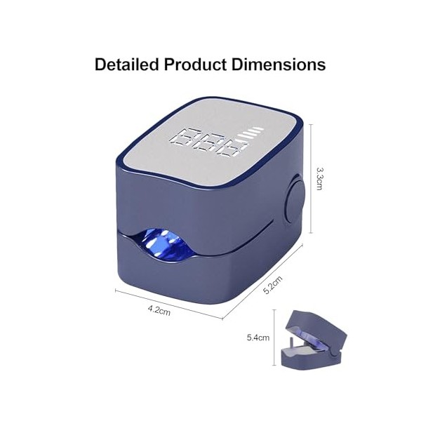 Appareil de nettoyage des ongles, lampe de soin des ongles, kit de soin des ongles pour les pieds et les ongles, facile à uti