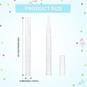 YUXIANLB Lot de 8 stylos à huile vides pour cuticules - Rechargeables - 3 ml - Avec pinceau - Réutilisables - Pratiques - Ant