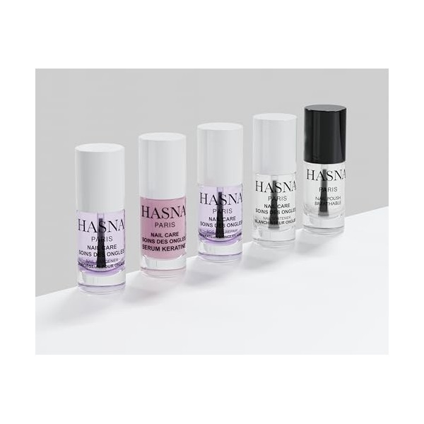 HASNA PARIS - Vernis à Ongles Soin - réparateur ongles - Renforce et répare vos ongles - Enrichi à lhuile dArgan- Facile à 