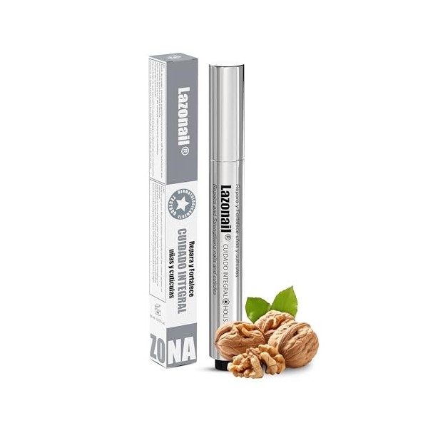 Gel pour ongles Lazonail, 2,5 ml 0,08 fl oz , fortifiant et réparateur des ongles avec extrait de noix, absorption rapide, t