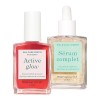 Manucurist Healthy Glow Duo - Vernis à Ongles Soin Reparateur Active Glow Rose Raspberry & Serum Complet Ongles & Cuticule 