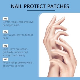 JORUN Lot de 72 patchs de traitement fongique pour ongles - Traitement fongique pour ongles des pieds - Réparation extra fort