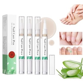 2 pièces 4 pièces Stylo de soin pour les ongles, pour les ongles et les orteils, avec de lhuile darbre à thé, de la vitam