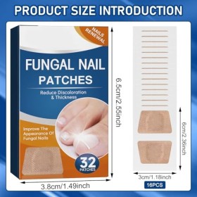 TECHEEL Lot de 32 ongles dorteils pour traitement, crevettes à ongles pour réparation, réparation des ongles fendus pour ren