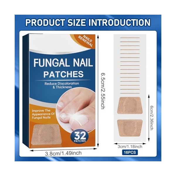 TECHEEL Lot de 32 ongles dorteils pour traitement, crevettes à ongles pour réparation, réparation des ongles fendus pour ren