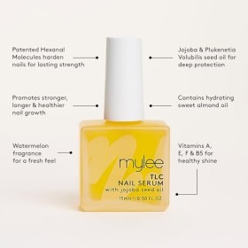 Mylee Sérum TLC pour les ongles 15ml, Soin réparateur pour les ongles, Cuticules plus fortes, longues et saines, parfum de pa