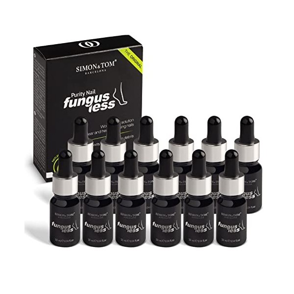 Simon&Tom - Fungusless - Traitement Antifongique - Ingrédients Naturels de Haute Qualité -Élimine les Champignons des Ongles-