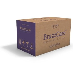 OCIBEL - Carton 90 sachets BrazzCare BalbCare Gant Manucure Brésilienne inclus 1 Lime et Bâtonnet pour Manucure, Faux Ongles 