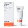 Face D | CC Cream, Crème Correctrice de Teint à lAcide Hyaluronique et SPF20, Light, 40 ml