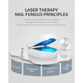 Traitement anti-mycose des ongles - Appareil laser extra puissant - 7 minutes par jour - Traitement contre les champignons de