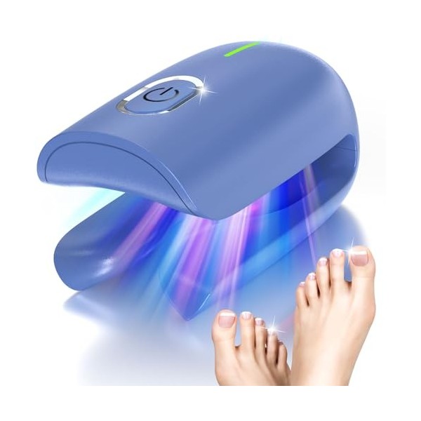 iKeener Appareil Traitement Laser Mycose Ongle Pied, FDA Approuvé Pied Traitement Soin Ongles pour Ortho Vital Mycose, 470nm 
