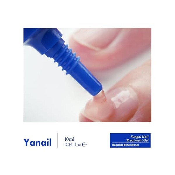 Yanail 2-en-1 Mycose Ongles des Pieds Soin des Ongles de Nuit Avec Gel et Capuchons - Traitement Mycose Ongle Pied Renouvelez