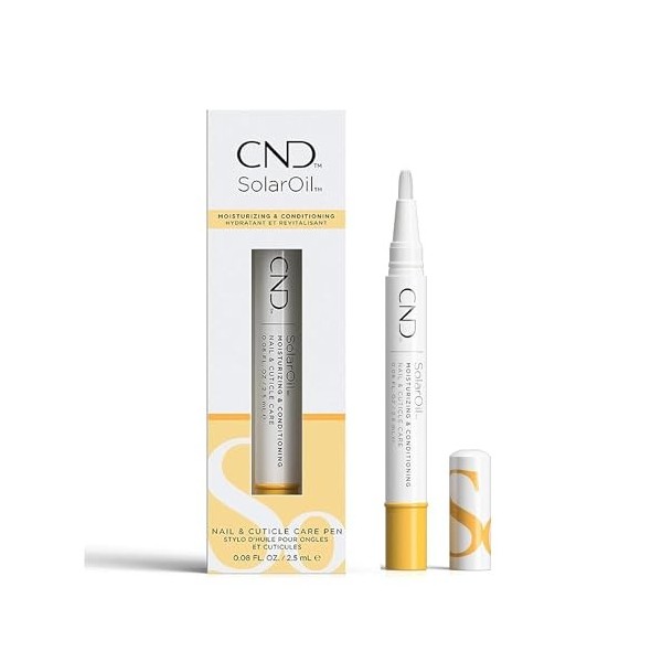 CND SolarOil Stylo de soin - Huile nourrissante pour ongles et cuticules en format crayon, 2.36ml