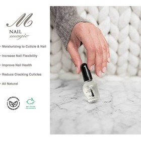 Nail Magic Huile à cuticules à la vanille, Amande à la vanille, Aide à peler les ongles des doigts, Réduit les fissures, 0,5 