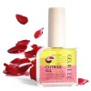 Huile à Cuticules pour Ongles - Gelike ec Huile Cuticule de Soin Rose avec Jojoba et Vitamine E, Hydrate et Nourrit les Ongle