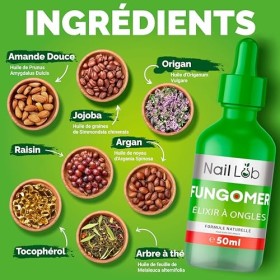 NAIL LAB Traitement Fongique Premium pour Ongles de Pied Extra Fort - 50ml - Contient de lHuile dArbre à Thé, Mycose des On