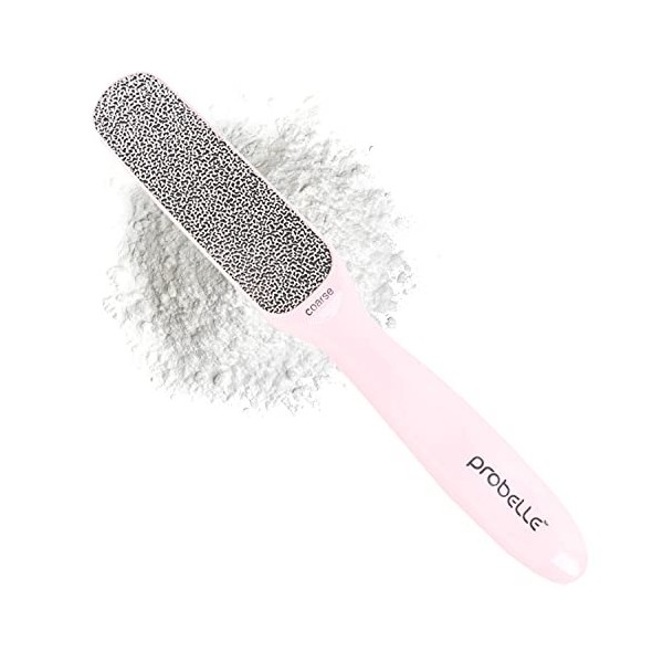 Probelle 2 faces fichier Hypoallergénique Nickel Pied pour Callus parage et callosités Removal Rose 