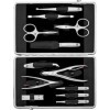 ZWILLING Manucure kit 12 pièces, set complet pour le soin complet des ongles et la pédicure, étui à cadre en cuir véritable 