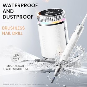 LUGX Perceuse à ongles professionnelle rechargeable et étanche